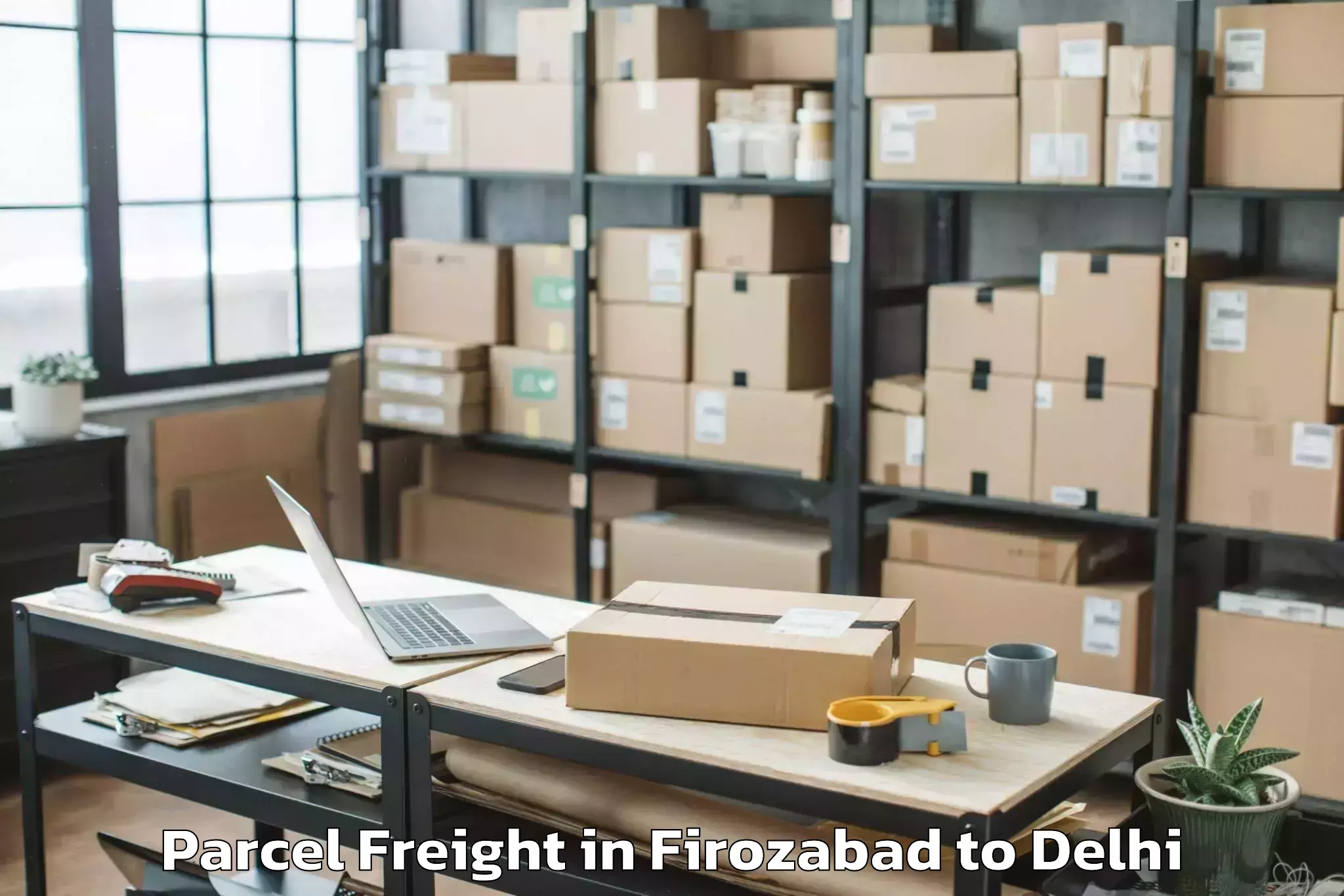 Firozabad to Jawaharlal Nehru University Ne Parcel Freight